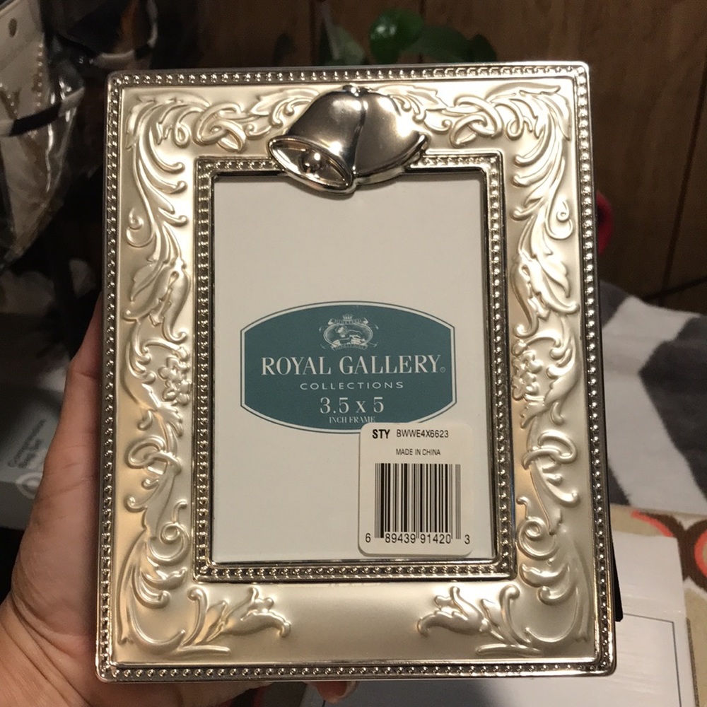 SILVERPLATED SATIN WEDDING ALBUM